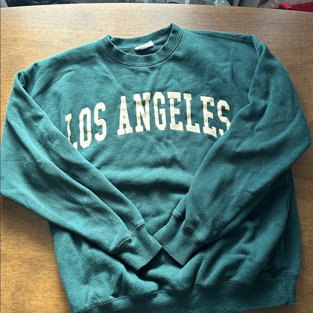 Green Los Angeles Crew Neck